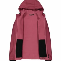Giacca in softshell da donna con cappuccio a nido d'ape
