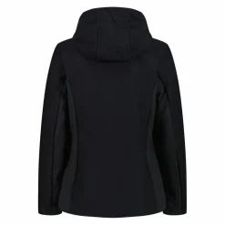 Giacca in softshell da donna con cappuccio a nido d'ape