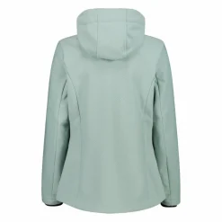 Giacca in softshell da donna con cappuccio a nido d'ape