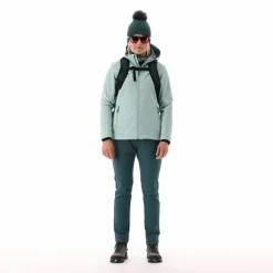 Giacca in softshell da donna con cappuccio a nido d'ape