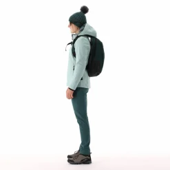Giacca in softshell da donna con cappuccio a nido d'ape