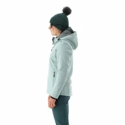 Giacca in softshell da donna con cappuccio a nido d'ape