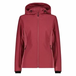 Giacca in softshell da donna con cappuccio a nido d'ape