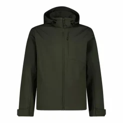 Giacca in softshell da uomo con cappuccio