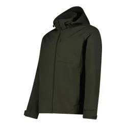 Giacca in softshell da uomo con cappuccio
