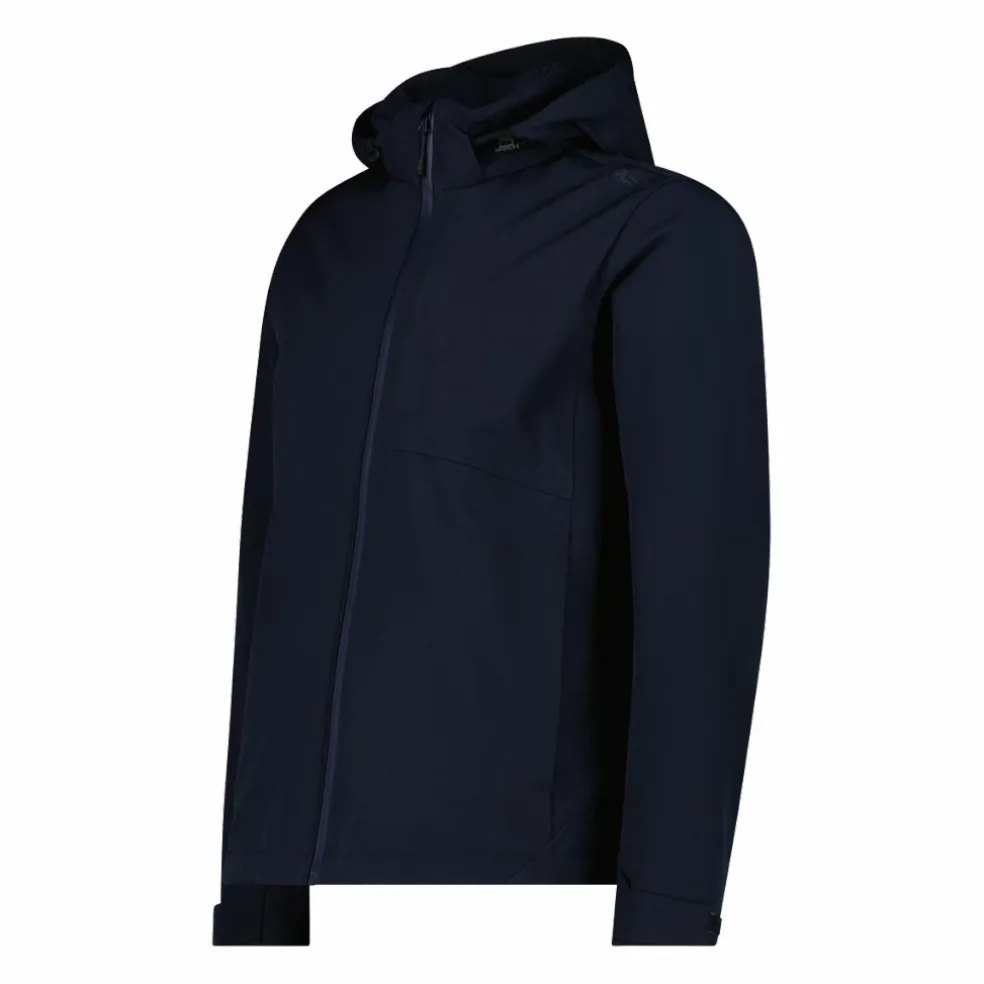 Giacca in softshell da uomo con cappuccio
