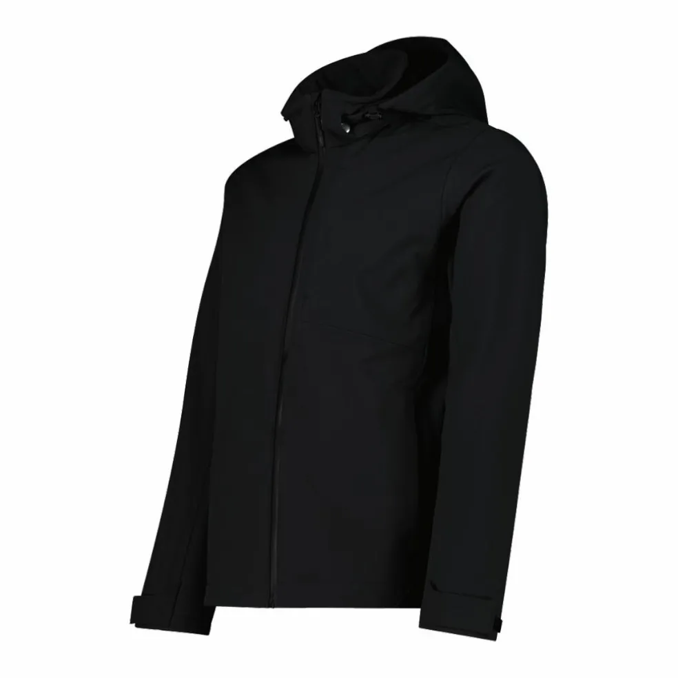 Giacca in softshell da uomo con cappuccio
