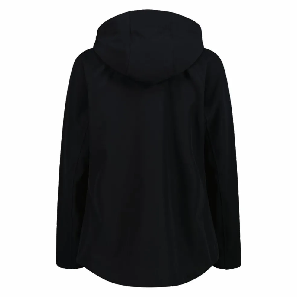 Giacca in softshell elasticizzata da donna con cappuccio staccabile