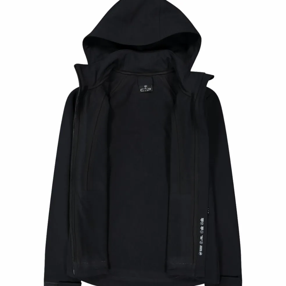 Giacca in softshell elasticizzata da donna con cappuccio staccabile