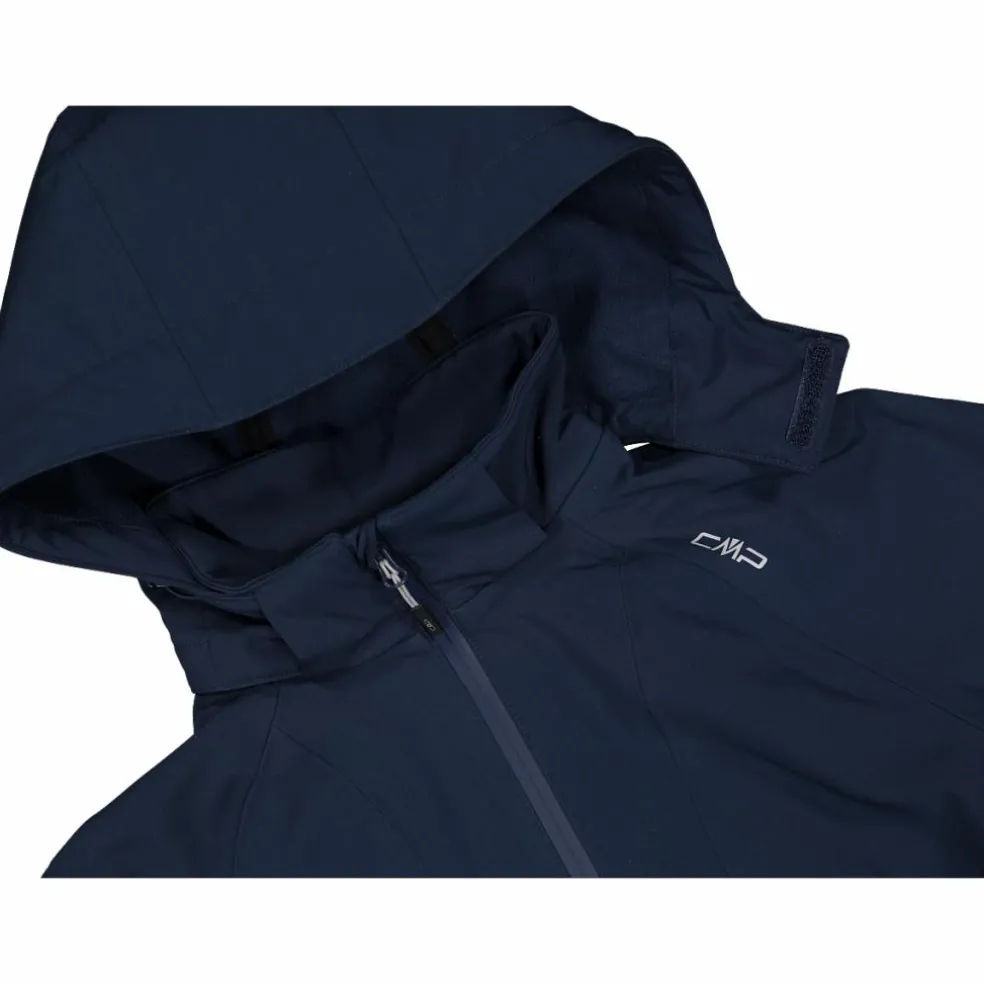Giacca in softshell elasticizzata da donna con cappuccio staccabile
