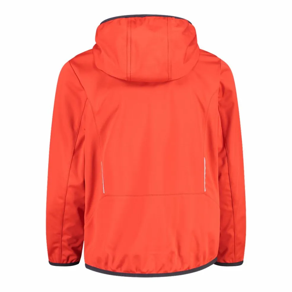 Giacca in softshell leggero da bambino con cappuccio fisso