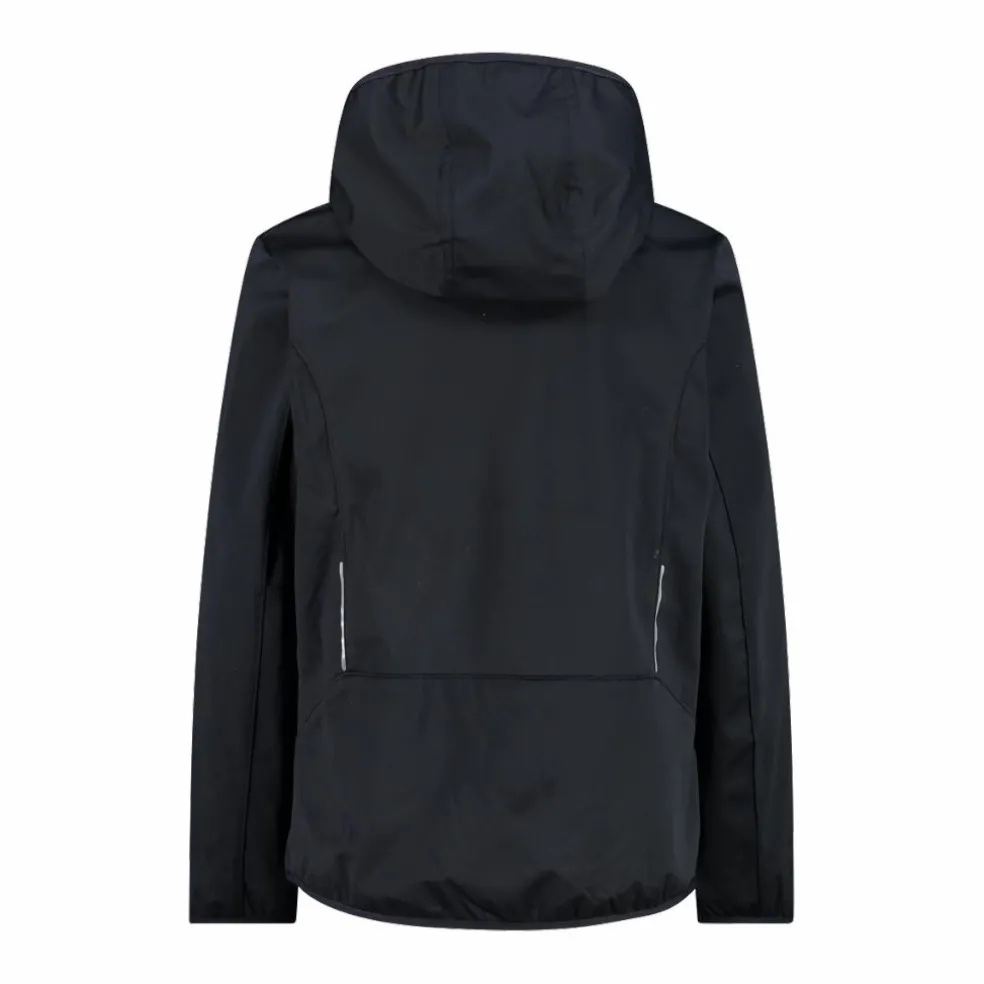 Giacca in softshell leggero da bambino con cappuccio fisso