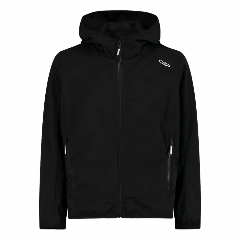 Giacca in softshell leggero da bambino con cappuccio fisso