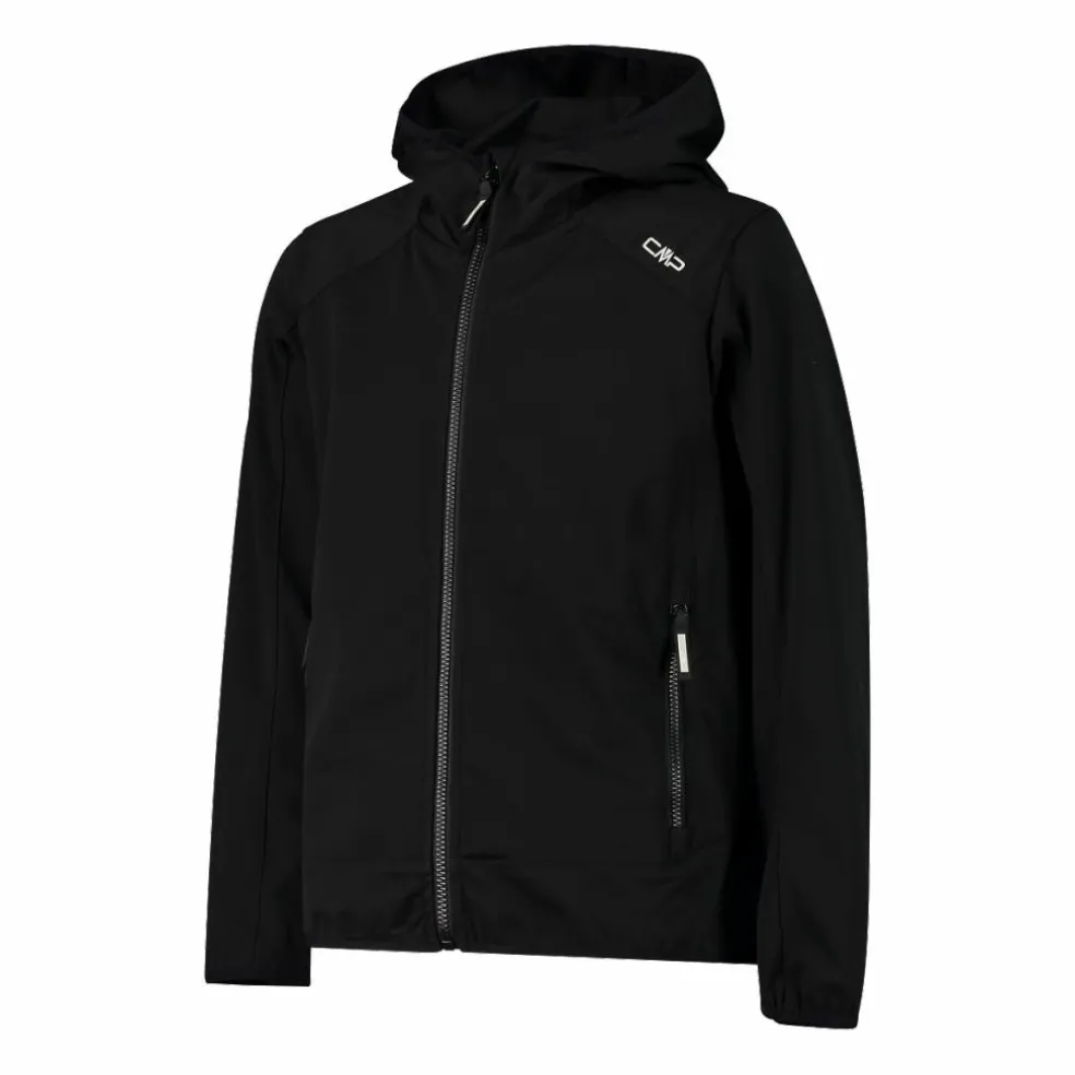 Giacca in softshell leggero da bambino con cappuccio fisso
