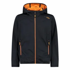 Giacca in softshell leggero da bambino con cappuccio fisso