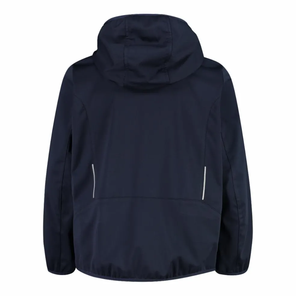Giacca in softshell leggero da bambino con cappuccio fisso