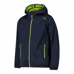 Giacca in softshell leggero da bambino con cappuccio fisso