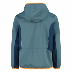 Giacca in softshell leggero da bambino con cappuccio fisso