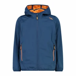 Giacca in softshell leggero da bambino con cappuccio fisso