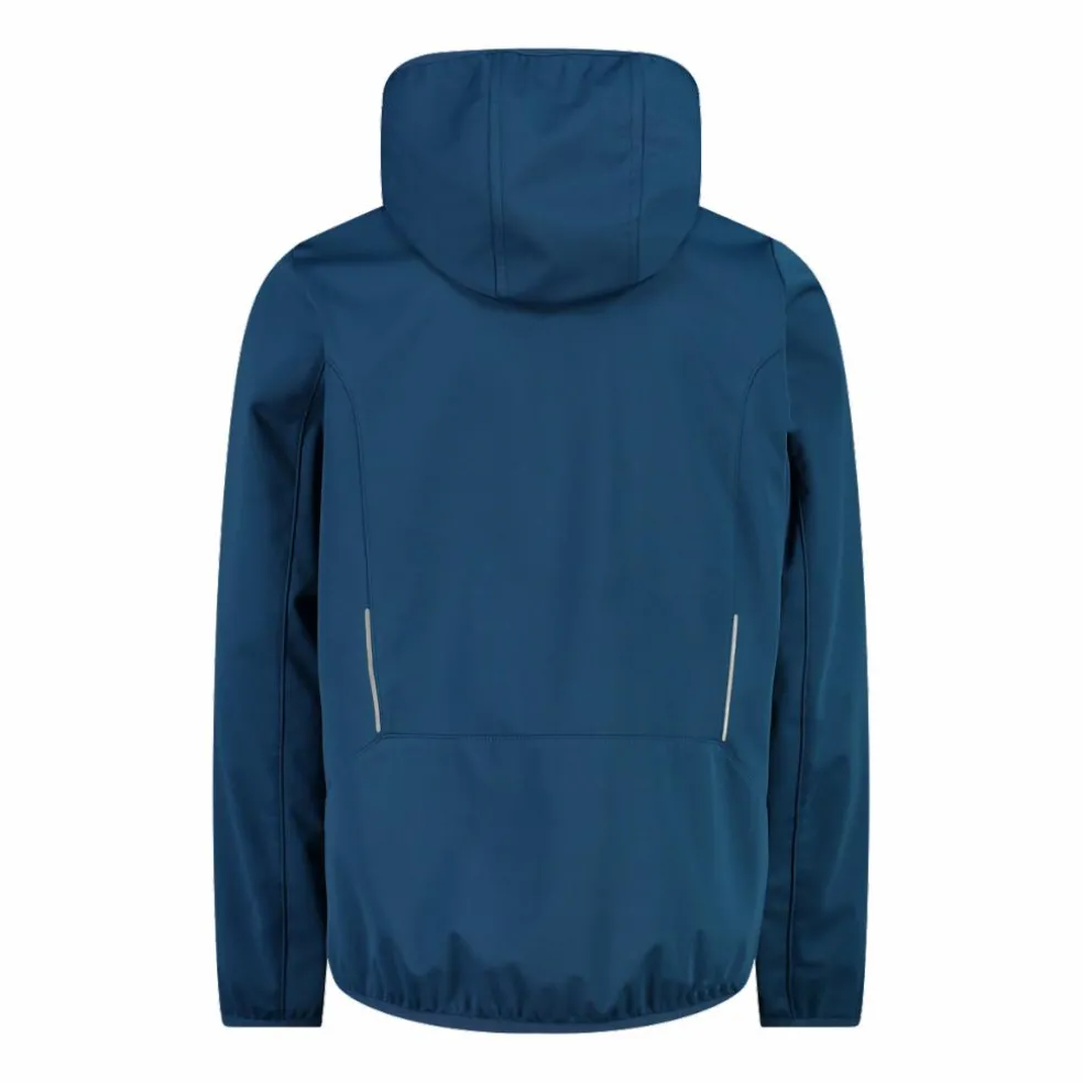 Giacca in softshell leggero da bambino con cappuccio fisso