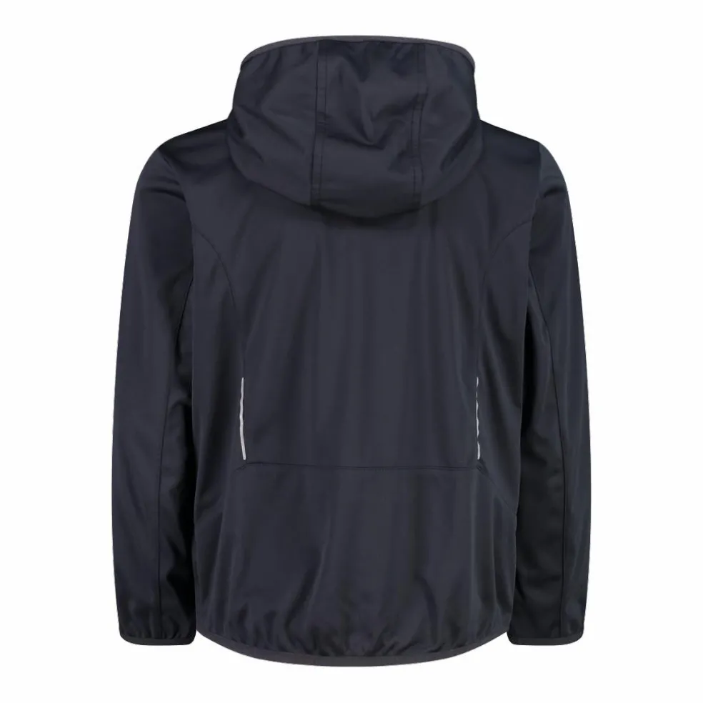 Giacca in softshell leggero da bambino con cappuccio fisso