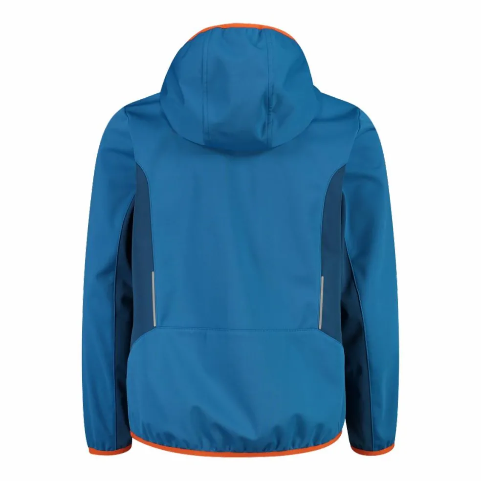 Giacca in softshell leggero da bambino con cappuccio fisso