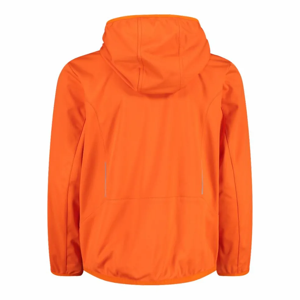 Giacca in softshell leggero da bambino con cappuccio fisso