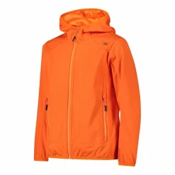 Giacca in softshell leggero da bambino con cappuccio fisso