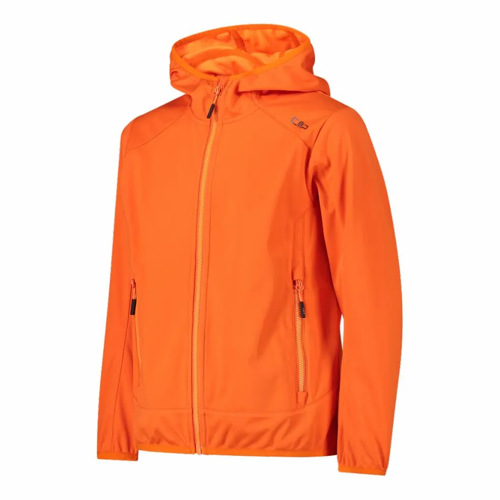 Giacca in softshell leggero da bambino con cappuccio fisso
