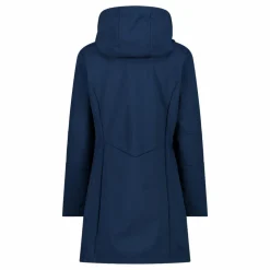 Giacca lunga da donna in softshell