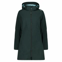 Giacca lunga da donna in softshell