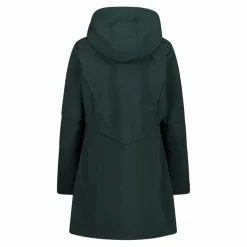 Giacca lunga da donna in softshell