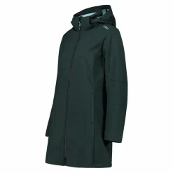 Giacca lunga da donna in softshell