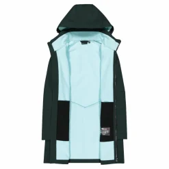 Giacca lunga da donna in softshell