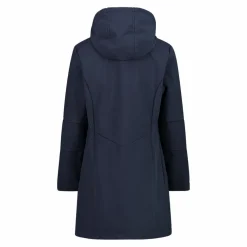 Giacca lunga da donna in softshell