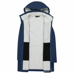 Giacca lunga da donna in softshell