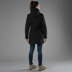 Giacca lunga da donna in softshell