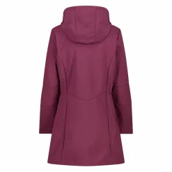 Giacca lunga da donna in softshell