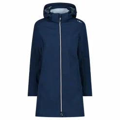 Giacca lunga da donna in softshell