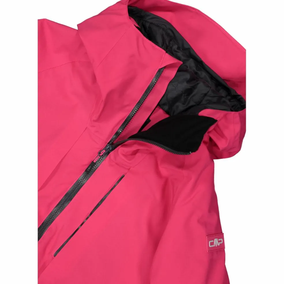 Giacca lunga da sci e snowboard da donna in mechanical stretch loose fit