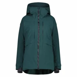 Giacca lunga da sci e snowboard da donna in mechanical stretch loose fit