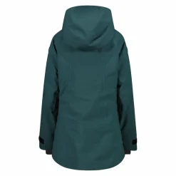 Giacca lunga da sci e snowboard da donna in mechanical stretch loose fit