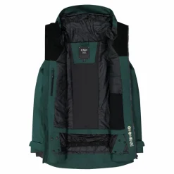 Giacca lunga da sci e snowboard da donna in mechanical stretch loose fit