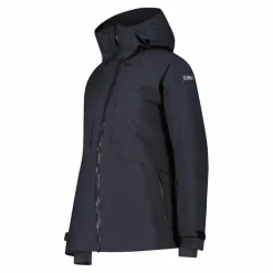 Giacca lunga da sci e snowboard da donna in mechanical stretch loose fit