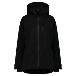 Giacca lunga da sci e snowboard da donna in mechanical stretch loose fit
