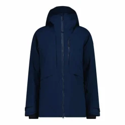 Giacca lunga da sci e snowboard da donna in mechanical stretch loose fit