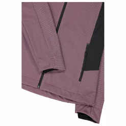 Giacca Softshell da Donna con Cappuccio e Motivo Grid-Jacquard Bicolor