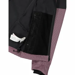 Giacca Softshell da Donna con Cappuccio e Motivo Grid-Jacquard Bicolor