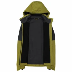 Giacca Softshell da Uomo con Cappuccio e Motivo Grid-Jacquard Bicolor