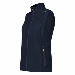 Gilet donna in softshell con dettagli reflective